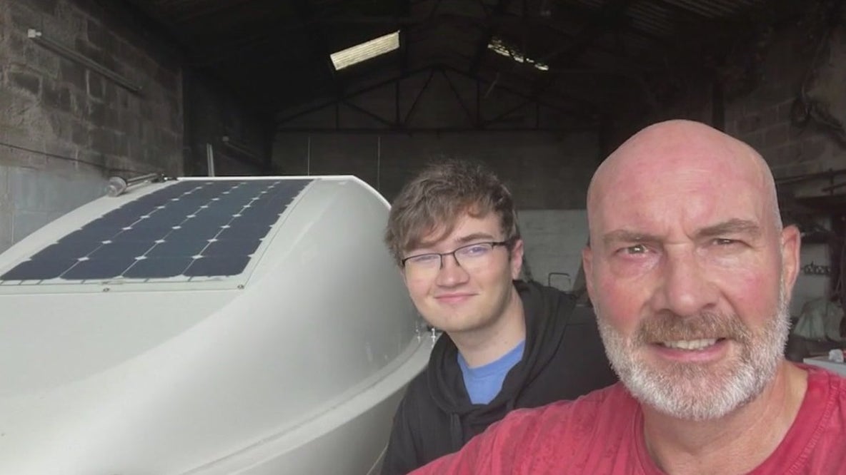 Father and son on mission to support veterans